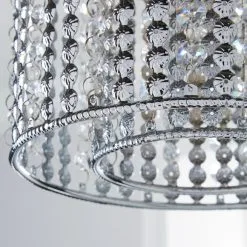 Dunelm Monica Chrome Easy Fit Pendant -Wall Lights Shop 1000084153 alt02