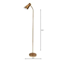Dunelm Kurtis Gold Floor Lamp -Wall Lights Shop 1000119708 alt04