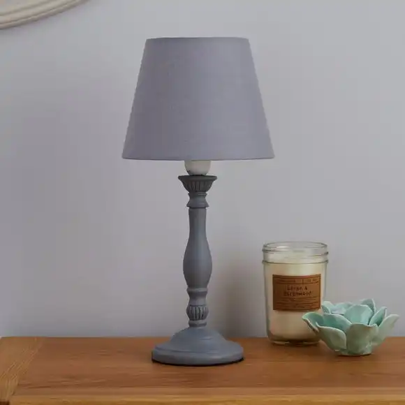 Dunelm Tofty Grey Table Lamp 4 Dunelm Tofty Grey Table Lamp - Image 2