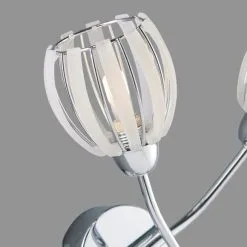 Dunelm Rosa 2 Light Chrome Wall Light -Wall Lights Shop 1000137329 alt02