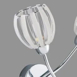 Dunelm Rosa 2 Light Chrome Wall Light -Wall Lights Shop 1000137329 alt03