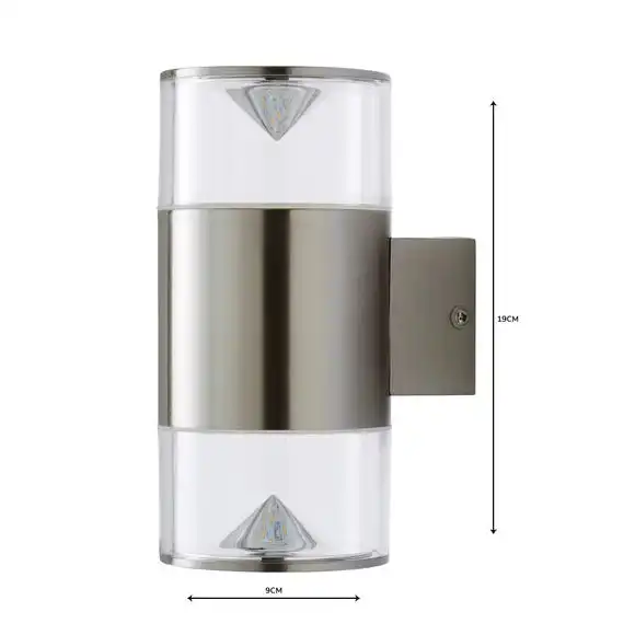 Dunelm Aden 2 Light Steel Outdoor Wall Light 7 Dunelm Aden 2 Light Steel Outdoor Wall Light - Image 5