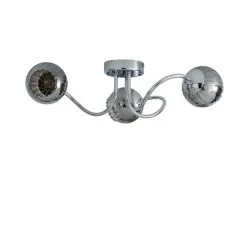 Dunelm Arta 3 Light Semi-Flush Chrome Ceiling Fitting -Wall Lights Shop 1000137346 alt04