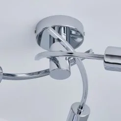 Dunelm Corvus 3 Light Chrome Semi-Flush Ceiling Fitting -Wall Lights Shop 1000137353 alt03