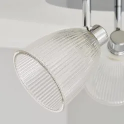 Dunelm Bremont 3 Light Ribbed Glass Bathroom Spotlight 10 Dunelm Bremont 3 Light Ribbed Glass Bathroom Spotlight -Wall Lights Shop 1000137363 alt02