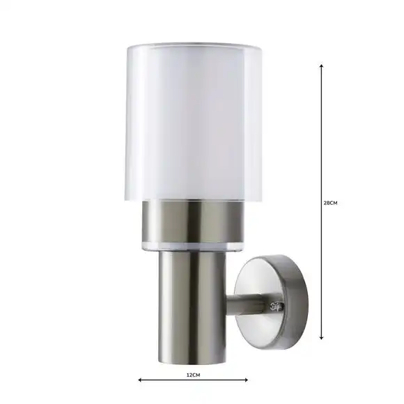 Dunelm Adoni Steel Outdoor Wall Light 7 Dunelm Adoni Steel Outdoor Wall Light - Image 5
