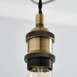 Dunelm Logan 5 Light Spider Antique Brass Industrial Cluster Flex Fitting 11 Dunelm Logan 5 Light Spider Antique Brass Industrial Cluster Flex Fitting -Wall Lights Shop 1000139088 alt03