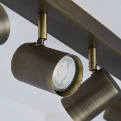 Dunelm Newark 4 Light Antique Bronze Spotlight Bar -Wall Lights Shop 1000149076 alt03