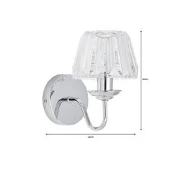 Dunelm Paloma Glass Wall Light -Wall Lights Shop 1000149124 alt06