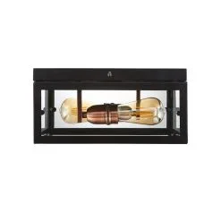 Dunelm Aneska 2 Light Black And Copper Flush Ceiling Fitting -Wall Lights Shop 1000149129 alt05