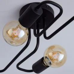 Dunelm Kacy 4 Light Black Flush Ceiling Fitting -Wall Lights Shop 1000157752 alt03