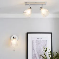 Dunelm Bremont Ribbed Glass Bathroom Wall Light 13 Dunelm Bremont Ribbed Glass Bathroom Wall Light -Wall Lights Shop 1000157768 alt08