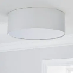Dunelm Sara 38cm Ivory Shade Flush Ceiling Fitting 9 Dunelm Sara 38cm Ivory Shade Flush Ceiling Fitting -Wall Lights Shop 1000158455 alt01