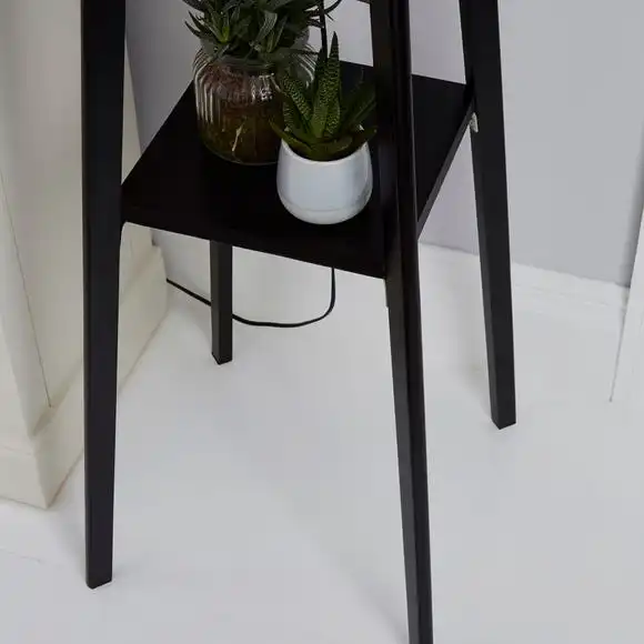 Dunelm Beaumont Wood Tripod Plant Black Floor Lamp 5 Dunelm Beaumont Wood Tripod Plant Black Floor Lamp - Image 3