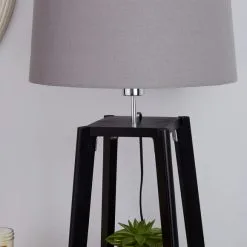 Dunelm Beaumont Wood Tripod Plant Black Floor Lamp 11 Dunelm Beaumont Wood Tripod Plant Black Floor Lamp -Wall Lights Shop 1000158530 alt03