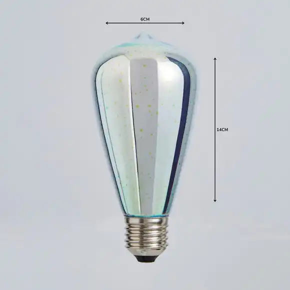 Dunelm 4 Watt ST64 ES LED 3D Effect Bulb 5 Dunelm 4 Watt ST64 ES LED 3D Effect Bulb - Image 3