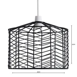 Dunelm Siena Black Easy Fit Pendant -Wall Lights Shop 1000158692 alt04