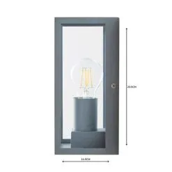 Dunelm London Grey Industrial Outdoor Wall Light 12 Dunelm London Grey Industrial Outdoor Wall Light -Wall Lights Shop 1000158747 alt04