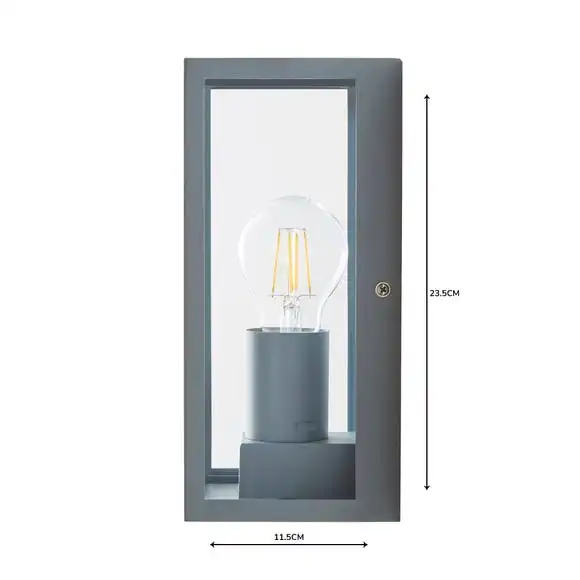 Dunelm London Grey Industrial Outdoor Wall Light 7 Dunelm London Grey Industrial Outdoor Wall Light - Image 5