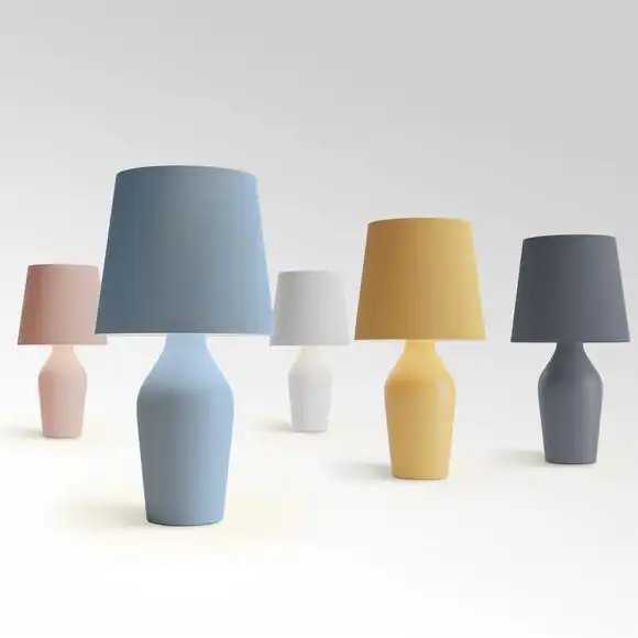 Dunelm Ava Stoneware Ashley Blue Table Lamp 7 Dunelm Ava Stoneware Ashley Blue Table Lamp - Image 5