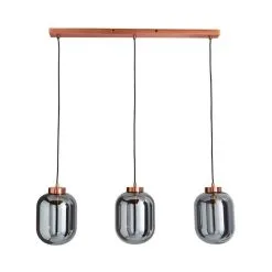 Dunelm Hunter 3 Light Glass Diner Bar Ceiling Fitting -Wall Lights Shop 1000165072 alt04