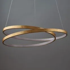 Vogue Lighting Vogue Scribble Integrated LED Gold Ceiling Fitting -Wall Lights Shop 1000169446 alt03