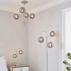 Dunelm Gigi Chrome Ceiling Fitting -Wall Lights Shop 1000180652 alt08