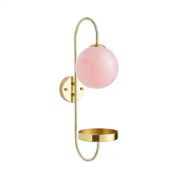 Dunelm Gigi Easy Fit Plug In Pink Wall Light 7 Dunelm Gigi Easy Fit Plug In Pink Wall Light - Image 5