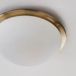 Dunelm Lotto Bathroom Flush Fitting Antique Brass -Wall Lights Shop 1000182590 alt02