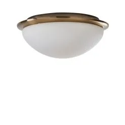 Dunelm Lotto Bathroom Flush Fitting Antique Brass -Wall Lights Shop 1000182590 alt05