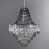 Dunelm Blenheim 47cm Smoked Jewels Chandelier Easy Fit Pendant -Wall Lights Shop 30131245