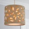 Botanical Leaf Cut Out Lamp Shade 25cm Nat -Wall Lights Shop 30169197