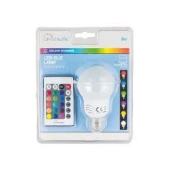 Status 3 Watt BC LED Colour Changing GLS Bulb