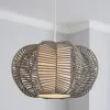 Dunelm Weave Wicker Natural Easy Fit Pendant 1 Dunelm Weave Wicker Natural Easy Fit Pendant -Wall Lights Shop 30244241