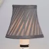 Dunelm Twisted Pleat Candle Lamp Shade 12cm Grey 1 Dunelm Twisted Pleat Candle Lamp Shade 12cm Grey -Wall Lights Shop 30464634