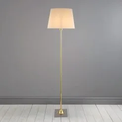 Dunelm Washington Brushed Gold Floor Lamp