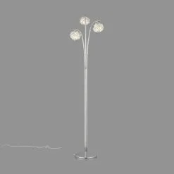 Dunelm Cecilie 3 Arm Chrome Floor Lamp