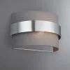 Dunelm Joey Shaded Grey Wall Light -Wall Lights Shop 30623424