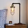 Dunelm Milas Pipe Black Industrial Table Lamp -Wall Lights Shop 30624645