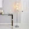 Dunelm Arden Jewel Chrome Floor Lamp -Wall Lights Shop 30625035