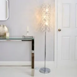 Dunelm Arden Jewel Chrome Floor Lamp