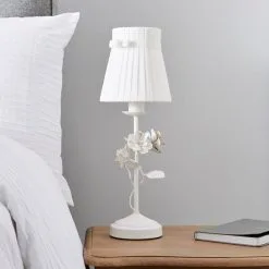 Dunelm Chateau White Table Lamp