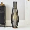 Dunelm Alec Natural Cane Black Floor Lamp -Wall Lights Shop 30647908