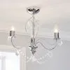 Dunelm Elizabeth 3 Light Bathroom Chrome Chandelier -Wall Lights Shop 30647916