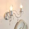 Dunelm Elizabeth 2 Light Chrome Bathroom Wall Light -Wall Lights Shop 30647917