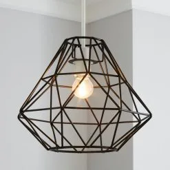 Dunelm Bremen Black Easy Fit Pendant