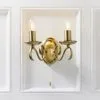 Vogue Lighting Vogue Bernice 2 Light Wall Light Antique Brass -Wall Lights Shop 30671117