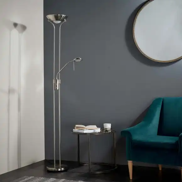 Vogue Lighting Vogue Rome Father And Child Floor Lamp Satin Nickel 4 Vogue Lighting Vogue Rome Father And Child Floor Lamp Satin Nickel - Image 2