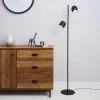 Elements Harme 2 Light Black Touch Dimmable Floor Lamp 2 Elements Harme 2 Light Black Touch Dimmable Floor Lamp -Wall Lights Shop 30674195