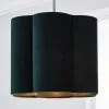 Dunelm Vivian 25cm Scallop Velvet Green Lamp Shade 2 Dunelm Vivian 25cm Scallop Velvet Green Lamp Shade -Wall Lights Shop 30690172
